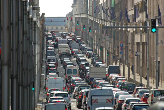 Rechtenvrije afbeelding mobiliteit Brussel